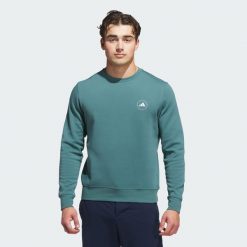 Bluza Crewneck. Niebieskie bluzy nierozpinane męskie ADIDAS, m, bez wzorów, z materiału, bez ramiączek, bez kaptura. Za 299.00 zł.