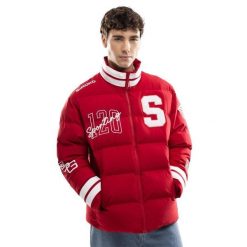 Męska kurtka puchowa 120. rocznica Real Sporting de Gijón Siroko SC120 El Bibi. Czerwone kurtki męskie SIROKO, m, bez wzorów, z puchu, bez ramiączek, bez kaptura. Za 930.00 zł.