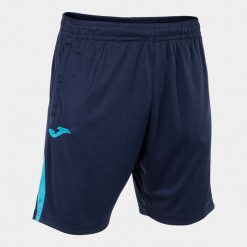 Spodnie sportowe męskie Joma 103209342. Niebieskie szorty sportowe męskie Joma, bez wzorów, z materiału, sportowe. W wyprzedaży za 100.35 zł.