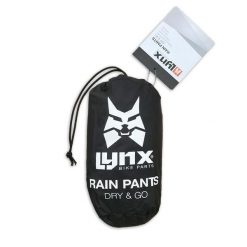 Lynx spodnie przeciwdeszczowe Dry & Go XXL. Czarne kurtki treningowe męskie Lynx, xxl, bez wzorów, bez kaptura, rowerowe. Za 140.65 zł.