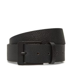 Pasek Męski Calvin Klein Jeans. Czarne paski męskie Calvin Klein Jeans, bez wzorów, z jeansu. Za 189.99 zł.
