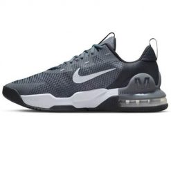 Buty treningowe męskie Nike Air Max Alpha Trainer 5. Szare buty treningowe męskie Nike, bez wzorów, z materiału, bez zapięcia, na fitness i siłownię, nike air max. Za 419.99 zł.
