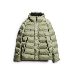 Kurtka z kapturem Superdry City Graphic. Zielone kurtki męskie Superdry., m, bez wzorów, z puchu, bez ramiączek, z kapturem. Za 758.80 zł.