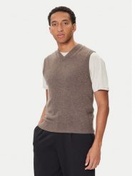 United Colors Of Benetton Sweter 1002U400L Szary Regular Fit. Szare kardigany męskie United Colors Of Benetton, l, bez wzorów, z wełny, bez ramiączek. Za 249.99 zł.