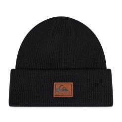 Czapka Quiksilver. Czarne czapki męskie Quiksilver, na zimę, bez wzorów. Za 119.99 zł.