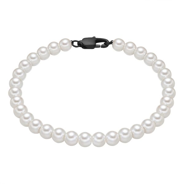 True Rebels Bransoletka Stal nierdzewna Czarny Bransoletki 1 ct Męskie. Czarne biżuteria dla mężczyzn True Rebels, z materiału, z perłą, ze stali. Za 149.99 zł.