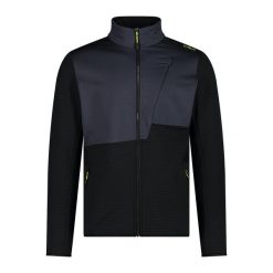Bluza męska turystyczna CMP 34G1627. Czarne bluzy nierozpinane męskie CMP, l, bez wzorów, sportowe, bez ramiączek, bez kaptura. Za 340.00 zł.