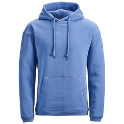 Jack&Jones Męska bluza Jortopipop Sweat Hood Bleached Denim (rozmiar L). Bluzy nierozpinane męskie Jack&Jones, l, bez wzorów, z denimu, bez ramiączek, bez kaptura. W wyprzedaży za 110.00 zł.