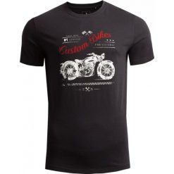 T-shirt męski TSM611 - głęboka czerń - Outhorn. T-shirty męskie marki Outhorn. Za 39.99 zł.