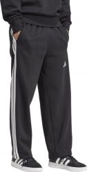 Adidas Spodnie męskie adidas Essentials Three Stripes Fleece Wide Leg czarne JM1770 M. Czarne spodnie dresowe męskie ADIDAS, bez wzorów. Za 218.99 zł.