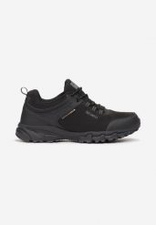 Czarno-Szare Buty Sportowe Jhaerithe. Czarne buty trekkingowe męskie Born2be, bez wzorów, przed kostkę, bez zapięcia. Za 149.99 zł.