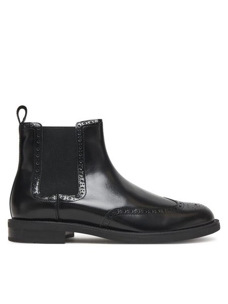 Tommy Hilfiger Sztyblety Hilfiger Vogue FM0FM05765 Czarny. Czarne sztyblety męskie Tommy Hilfiger, ze skóry, bez obcasa, bez zapięcia. Za 499.99 zł.