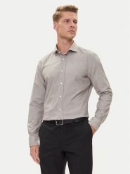 BOSS Koszula C-Hank 50545225 Beżowy Slim Fit. Brązowe koszule męskie Boss, m, bez wzorów, z bawełny, bez kołnierzyka, bez ramiączek. Za 509.99 zł.