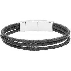 Fossil Męska Bransoletka Skóra jf02682040. Biżuteria dla mężczyzn marki Fossil. W wyprzedaży za 242.00 zł.