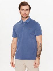 Columbia Polo Nelson Point 1772721 Niebieski Regular Fit. Niebieskie koszulki polo męskie Columbia, m, bez wzorów, z syntetyku, bez kołnierzyka, bez ramiączek. Za 129.99 zł.
