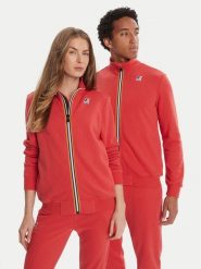 K-Way Bluza Augur K41225W Czerwony Regular Fit. Czerwone bluzy rozpinane męskie K-Way, m, bez wzorów, z bawełny, bez ramiączek, bez kaptura. Za 349.99 zł.