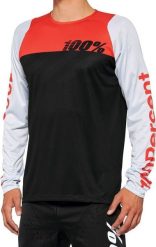 100% Koszulka męska 100% R-CORE Jersey długi rękaw black racer red roz. M (NEW 2022). Czarne koszulki męskie z długim rękawem 100%, m, bez wzorów, z jersey, bez kołnierzyka, bez ramiączek. Za 185.51 zł.