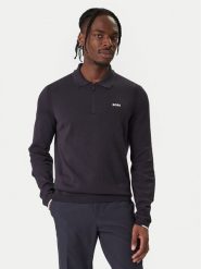 BOSS Sweter Ever 50551688 Granatowy Regular Fit. Niebieskie kardigany męskie Boss, bez wzorów, z bawełny, bez kołnierzyka, bez ramiączek. Za 579.99 zł.