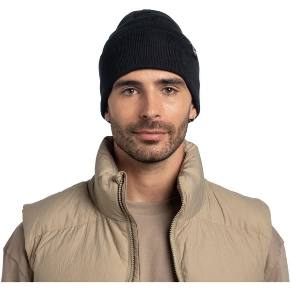 Czapka BUFF KNITTED BEANIE LILON. Czarne czapki męskie Buff, bez wzorów, sportowe. Za 96.99 zł.