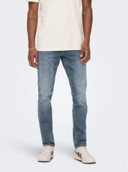 Only & Sons Jeansy Loom 22024064 Niebieski Slim Fit. Niebieskie jeansy męskie Only & Sons, bez wzorów, z bawełny. Za 219.99 zł.