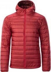 Kurtka męska Hi-Tec Carson czerwona r. XL. Czerwone kurtki męskie Hi-tec, m, bez wzorów, bez ramiączek, bez kaptura. Za 194.34 zł.