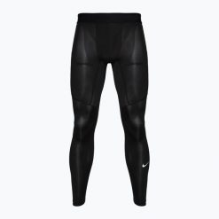 Legginsy treningowe męskie Nike Pro Dri-FIT Tight Fitness. Czarne bielizna termoaktywna męska Nike, m, bez wzorów, na fitness i siłownię, dri-fit (nike). Za 131.25 zł.