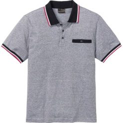Shirt polo bonprix czarno-biały melanż. Koszulki polo męskie marki bonprix. Za 69.99 zł.