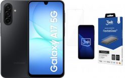 Smartfon Samsung Galaxy A17 5G 4/128GB Czarny (SM-A176BZKAEUE) + FlexibleGlass. Czarne smartfony SAMSUNG. Za 736.00 zł.