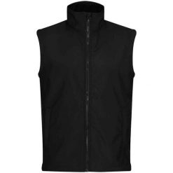 Męska Kamizelka Ablaze Softshell Do Nadruku. Czarne kurtki softshell męskie Regatta, m, bez wzorów, z softshellu, bez kaptura, trekkingowe. Za 98.99 zł.