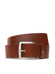 Tommy Hilfiger Pasek Męski New Denton Belt 4.0 E367863162 Brązowy. Brązowe paski męskie Tommy Hilfiger, bez wzorów, ze skóry. Za 139.99 zł.