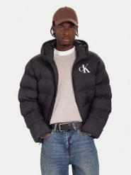 Calvin Klein Jeans Kurtka zimowa LV04RD528G Czarny Regular Fit. Czarne kurtki męskie Calvin Klein Jeans, na zimę, m, bez wzorów, z jeansu, bez ramiączek, bez kaptura. Za 899.99 zł.