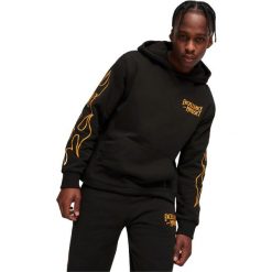 Bluza z kapturem Puma Caution Hoodie, Mężczyźni. Czarne bluzy z kapturem męskie Puma, m, bez wzorów, z bawełny, z kapturem. W wyprzedaży za 290.00 zł.