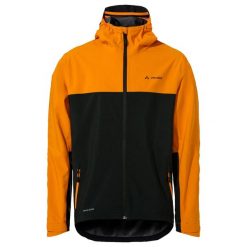Kurtka wodoodporna VAUDE Moab. Brązowe kurtki męskie Vaude, bez wzorów, sportowe, bez ramiączek, bez kaptura. Za 801.00 zł.