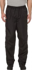 Vaude Spodnie sportowe męskie przeciwdeszczowe Vaude Fluid - czarne L. Czarne długie spodnie sportowe męskie Vaude, bez wzorów. Za 228.85 zł.