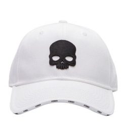 Czapka sportowa z daszkiem Hydrogen Skull Cap. Białe czapki męskie HYDROGEN, na jesień, bez wzorów, sportowe. Za 169.99 zł.
