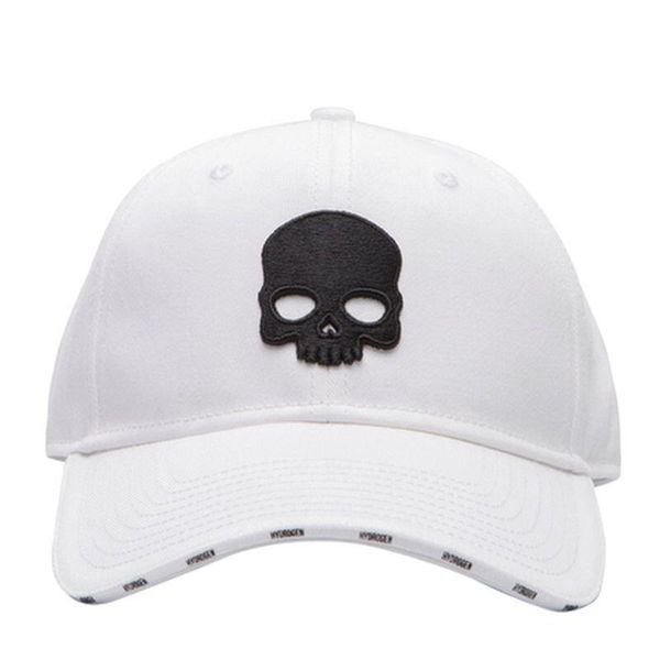 Czapka sportowa z daszkiem Hydrogen Skull Cap. Białe czapki męskie HYDROGEN, na jesień, bez wzorów, sportowe. Za 169.99 zł.