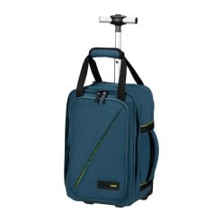 Plecak American Tourister Take2Cabin Wheels S. Niebieskie plecaki męskie American Tourister, bez wzorów. Za 319.99 zł.