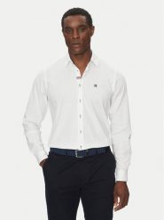 Hechter Paris Koszula 60253 151645 Biały Modern Fit. Białe koszule męskie Hechter Paris, m, bez wzorów, z bawełny, bez kołnierzyka, bez ramiączek. Za 189.99 zł.