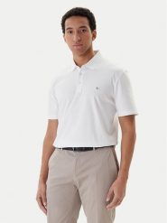 BOSS Polo Parris 50555829 Biały Regular Fit. Białe koszulki polo męskie Boss, m, bez wzorów, z bawełny, bez kołnierzyka, bez ramiączek. Za 599.99 zł.