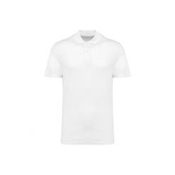 Polo suprima Kariban Premium. Białe koszulki polo męskie KARIBAN, m, bez wzorów, z bawełny, bez kołnierzyka, bez ramiączek. Za 173.00 zł.