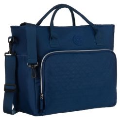 Weekendowa torba podróżna z poliestru w granatowym kolorze - Peterson. Torby sportowe męskie Peterson, bez wzorów. Za 114.99 zł.