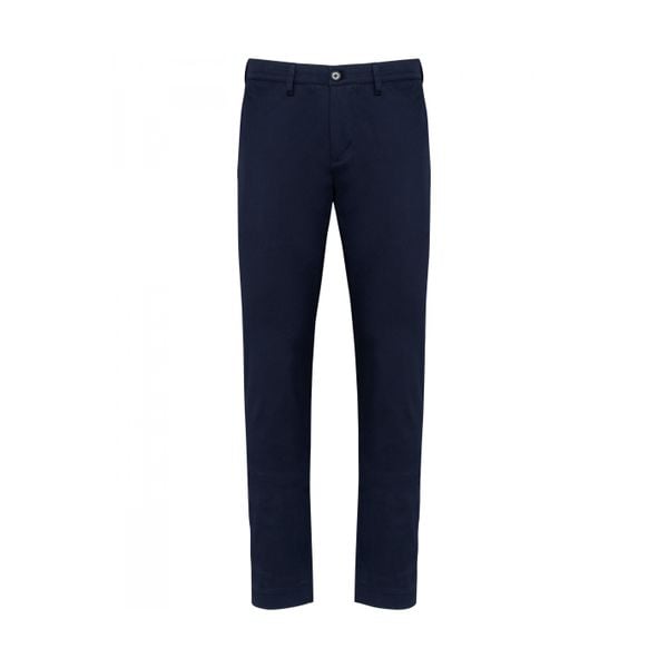 Spodnie Kariban Premium Chino. Niebieskie eleganckie spodnie męskie KARIBAN, bez wzorów. Za 321.00 zł.