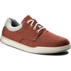 Półbuty CLARKS - Step Isle Lace 261327677 Rust Canvas. Codzienne półbuty męskie marki Clarks. W wyprzedaży za 199.00 zł.