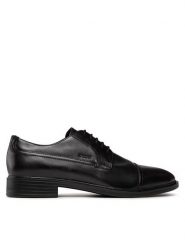 Geox Półbuty U Gladwin B U024WB 00043 C9999 Czarny. Czarne eleganckie półbuty męskie Geox, ze skóry, wizytowe, bez obcasa, bez zapięcia. Za 279.99 zł.