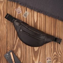 Saszetka męska skórzana brązowa na pas Paolo Peruzzi AL-11-BR. Brązowe saszetki męskie bez wzorów, z materiału. Za 169.00 zł.