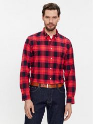 Tommy Hilfiger Koszula MW0MW33780 Czerwony Regular Fit. Czerwone koszule męskie Tommy Hilfiger, m, bez wzorów, z bawełny, bez kołnierzyka, bez ramiączek. Za 519.99 zł.