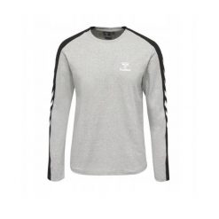 Koszulka z długim rękawem Hummel HML Flint T-Shirt. Szare koszulki męskie z długim rękawem HUMMEL, m, bez wzorów, sportowe, bez kołnierzyka, bez ramiączek. Za 77.00 zł.