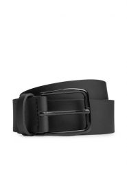 Boss Pasek Męski Tobi-Logtip Sz35 50513086 Czarny. Czarne paski męskie Boss, bez wzorów, ze skóry. Za 399.99 zł.