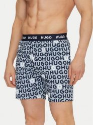 HUGO Szorty piżamowe Tortuga 50540086 Niebieski Regular Fit. Niebieskie szorty męskie Hugo, bez wzorów, z bawełny. Za 149.99 zł.