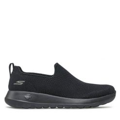 Półbuty Skechers. Czarne codzienne półbuty męskie Skechers, bez wzorów, bez obcasa, bez zapięcia. Za 239.99 zł.